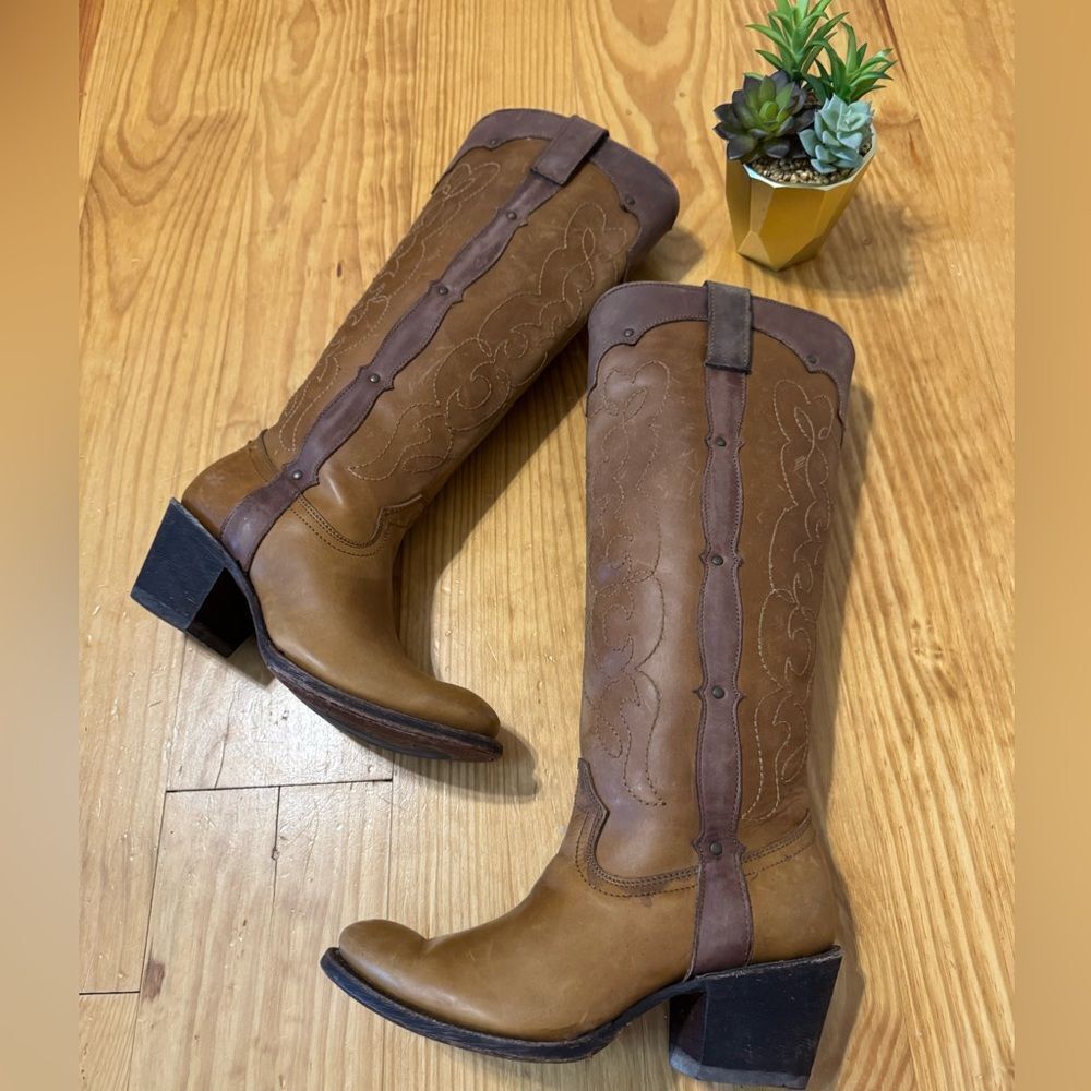Corral Vintage Embroidery Leather Round Toe Western Boots C1971 SZ 6 M (64781)